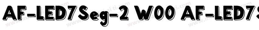 AF-LED7Seg-2 W00 AF-LED7Seg-2字体转换